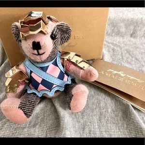 Burberry Thomas Bear Charm with Knight Armour